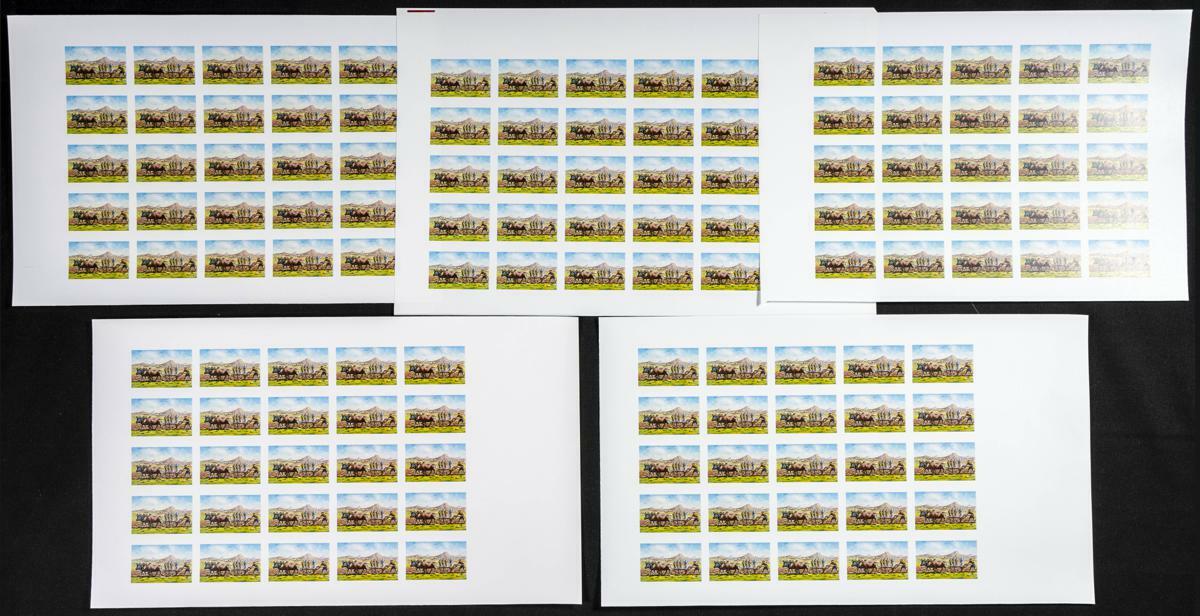 Yvert 512. 1972. Plowing. Group of progressive plate proofs of the ...