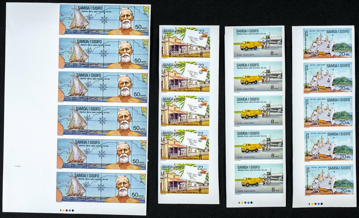 Yvert 341/44. 1974. UPU Centenary. Group of IMPERFORATED sets. TO ...