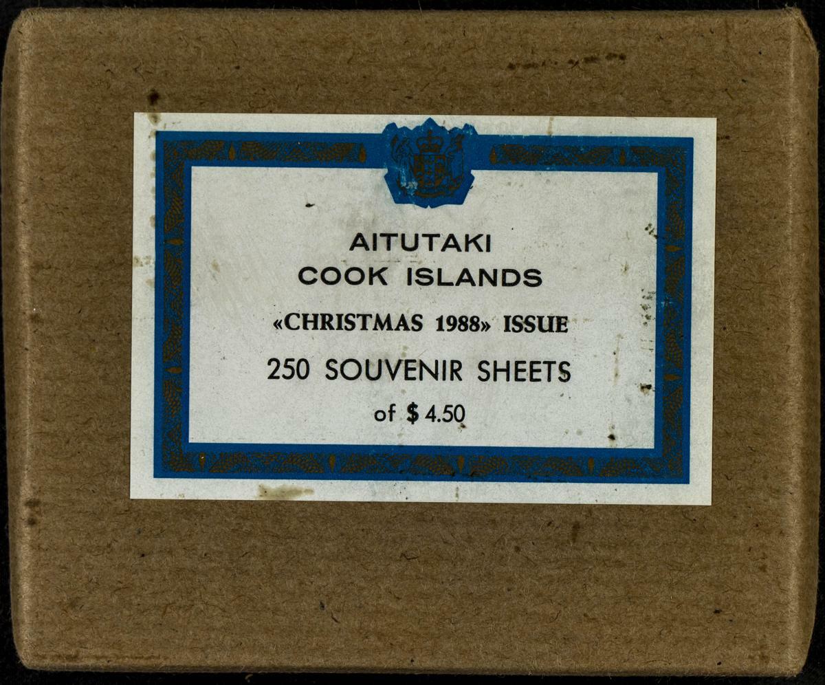 Yvert B71. 1988. Christmas 1988. Set of 250 sealed souvenir sheets ...