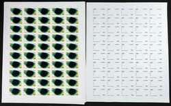 Yvert 541/42. 1972. National bank. Group of progressive plate proofs ...
