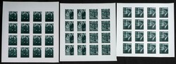 1966. J.F. Kennedy. Group of progressive plate proofs of the set. ...