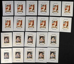 1970. Renoir paintings. Group of complete set IMPERFORATED on ...