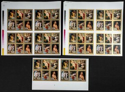 1970. Rubens paintings. Group of IMPERFORATED sets. (Michel: 690/69). ...