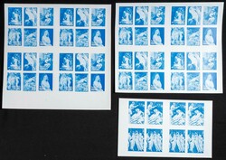 1970. Rubens paintings. Group of progressive plate proofs of the set. ...