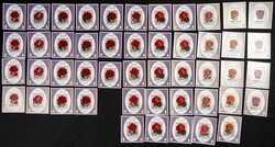 1971. Roses. Group of complete set IMPERFORATED on individual sheets. ...