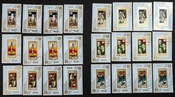 1971. Apollo 14. Group of complete set IMPERFORATED on individual ...