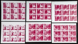 1971. Hirohito Europa visit. Group of progressive plate proofs of the ...