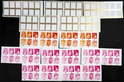 1972. Paintings. Group of progressive plate proofs of the set, of ...