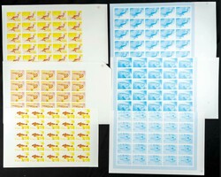 Yvert 481/82. 1979. Fish. Group of progressive plate proofs of the ...