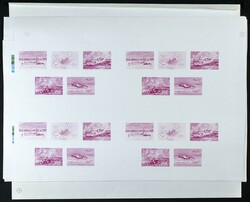 Yvert B8. 1975. INTERPEX. Group of progressive plate proofs of the ...