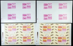 Yvert B15. 1978. Aviation. Group of progressive plate proofs of the ...