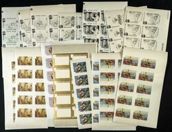 1966. Churchill paintings. Group of progressive plate proofs of the ...