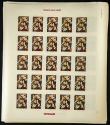 1967. Paintings by Botticelli. Group of progressive plate proofs of ...