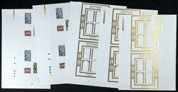 Yvert B4. 1971. Daily life. Group of progressive plate proofs of the ...