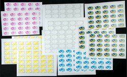 Yvert 843. 1976. UN post. Group of progressive plate proofs of the ...