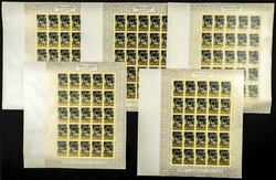 1965. J.F. Kennedy. Group of IMPERFORATED sets. (Michel: 30/37). TO ...