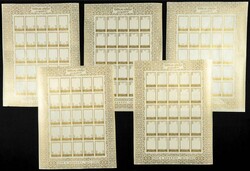 1965. J.F. Kennedy. Group of progressive plate proofs of the set. ...