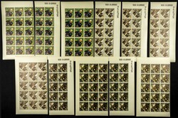 1966. Churchill. Group of progressive plate proofs of the set. ...