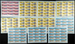 1968. Aviation history. Group of IMPERFORATED sets. (Michel: 296/04). ...