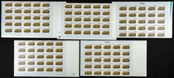 Yvert 992/99. 1980. Locomotives. Group of IMPERFORATED sets. TO EXAM. ...