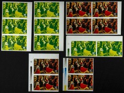 Yvert B30. 1982. Christmas. Group of progressive plate proofs of the ...
