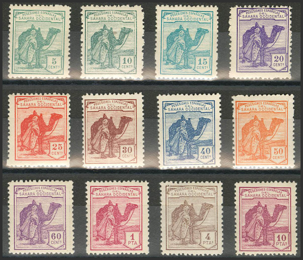 1/12. 1924. Serie completa. NºA000000 (excepto 5 cts, 20 cts y 60 ...