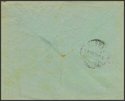 6(2), 7(2). 1920. 5 cts azul claro, dos sellos y 10 cts verde ...