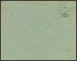 6(3), 6he, 7. 1920. 5 cts azul claro, cuatro sellos, uno "T" DE ...