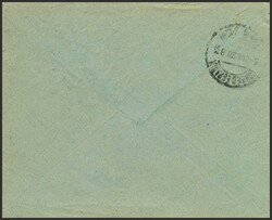 6(3), 7, 7he. 1920. 5 cts azul claro, tres sellos y 10 cts verde ...