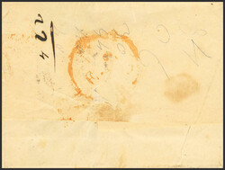 1853. EL ESCORIAL a MADRID. Baeza ESCORIAL / CAST.LA N., en negro. ...