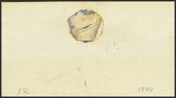 1844. GETAFE a VALDEMORO. Marca Cª Nª / GETAFE, en rojo (P.E.1) ...