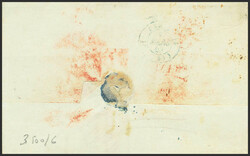 1843. MADRID a PARIS (FRANCIA). Marca FRANCO y M. / P.P., en rojo (P ...