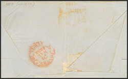 1852. MADRID a PONTEVEDRA. Marca de CORREO REAL, en azul (P.E.66) ...