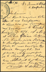 EP31, 215, 220. 1896. 10 cts carmín sobre Tarjeta Entero Postal ...