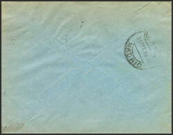 EP1153. 1935. 5 cts castaño violeta sobre azul sobre Entero Postal ...