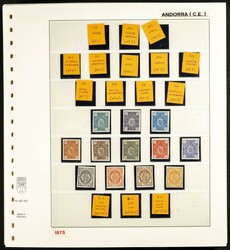 (1875ca). Interesantes colecciones de Andorra Española entre 1875 y ...
