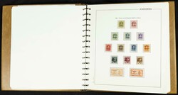 1896. Interesante y prácticamente completa colección de Andorra ...