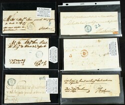(1849ca). Interesante conjunto de trece cartas prefilatélicas de ...