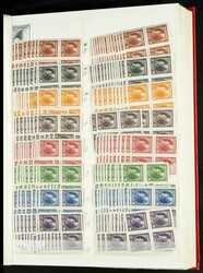 (1940ca). Interesante conjunto-stock de sellos sueltos y series ...