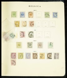 (1865ca). Conjunto de sellos sueltos y series completas de Bélgica ...