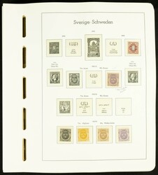 (1903ca). Interesante resto de colección de Suecia entre 1903 y 1976 ...