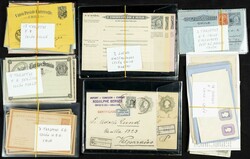 (1890ca). Interesante conjunto de más de cuarenta y cinco Tarjetas y ...