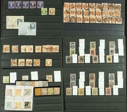 (1850ca). Interesante conjunto de cientos de sellos clásicos de ...