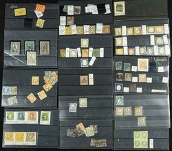 (1850ca). Interesante conjunto de cientos de sellos clásicos de ...