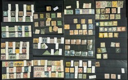 (1850ca). Interesante conjunto de cientos de sellos clásicos de ...