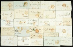 (1842ca). Conjunto de más de veinticinco cartas prefilatélicas ...