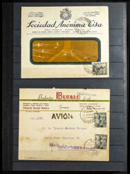 (1889ca). Interesante conjunto de más de setenta y cinco cartas y ...