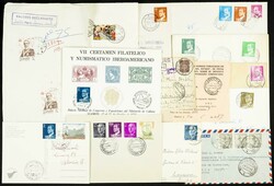 (1910ca). Interesante conjunto de decenas de cartas y tarjetas ...