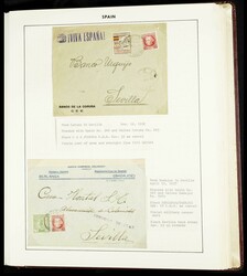 (1936ca). Precioso conjunto de cartas y tarjetas Enteros Postales, ...