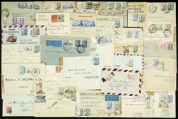 (1936ca). Interesante conjunto de más de setenta y cinco cartas ...